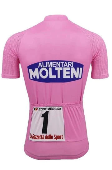 1972 Giro d'Italia Leaders Pink Retro Cycling Jersey - Merckx