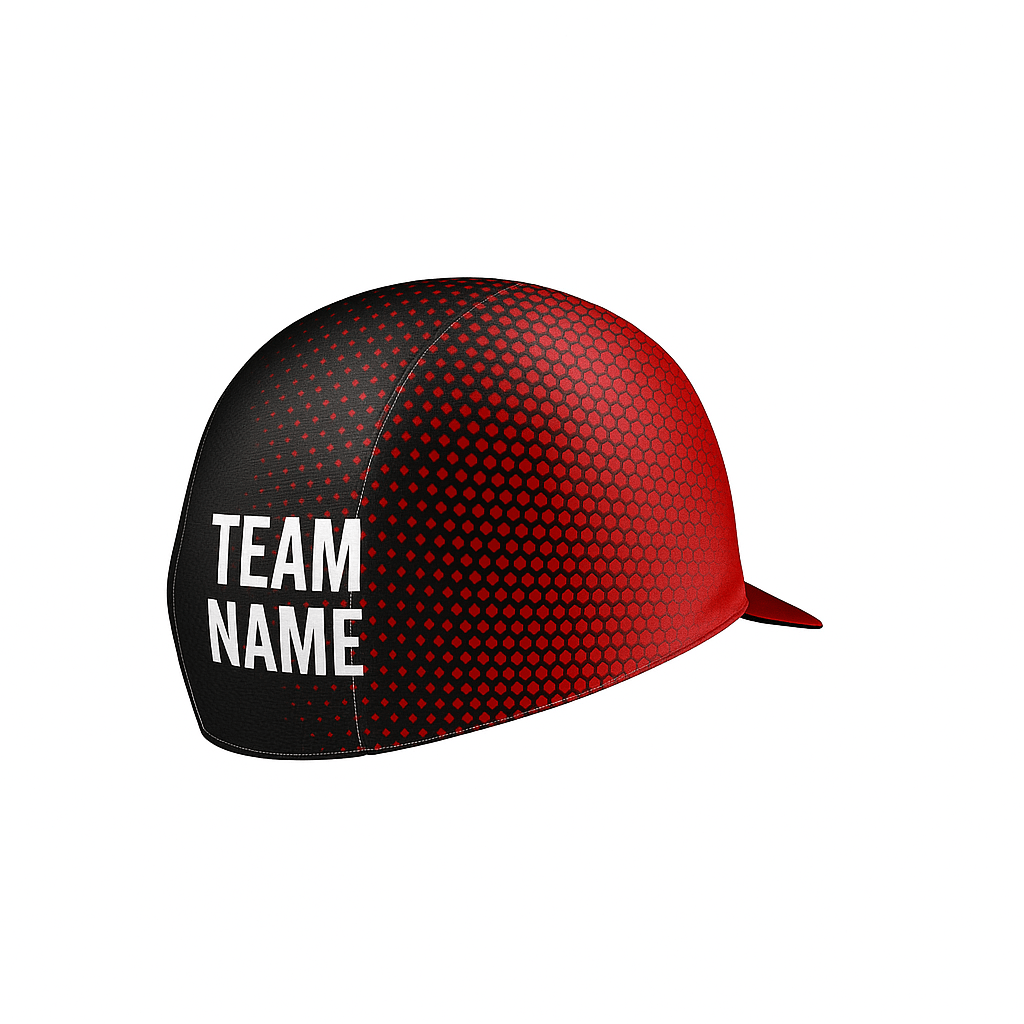 Red Custom Cycling Cap