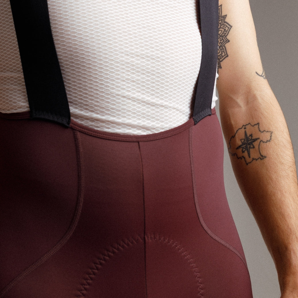 Essential Cargo Bib Shorts 2.0 Wine