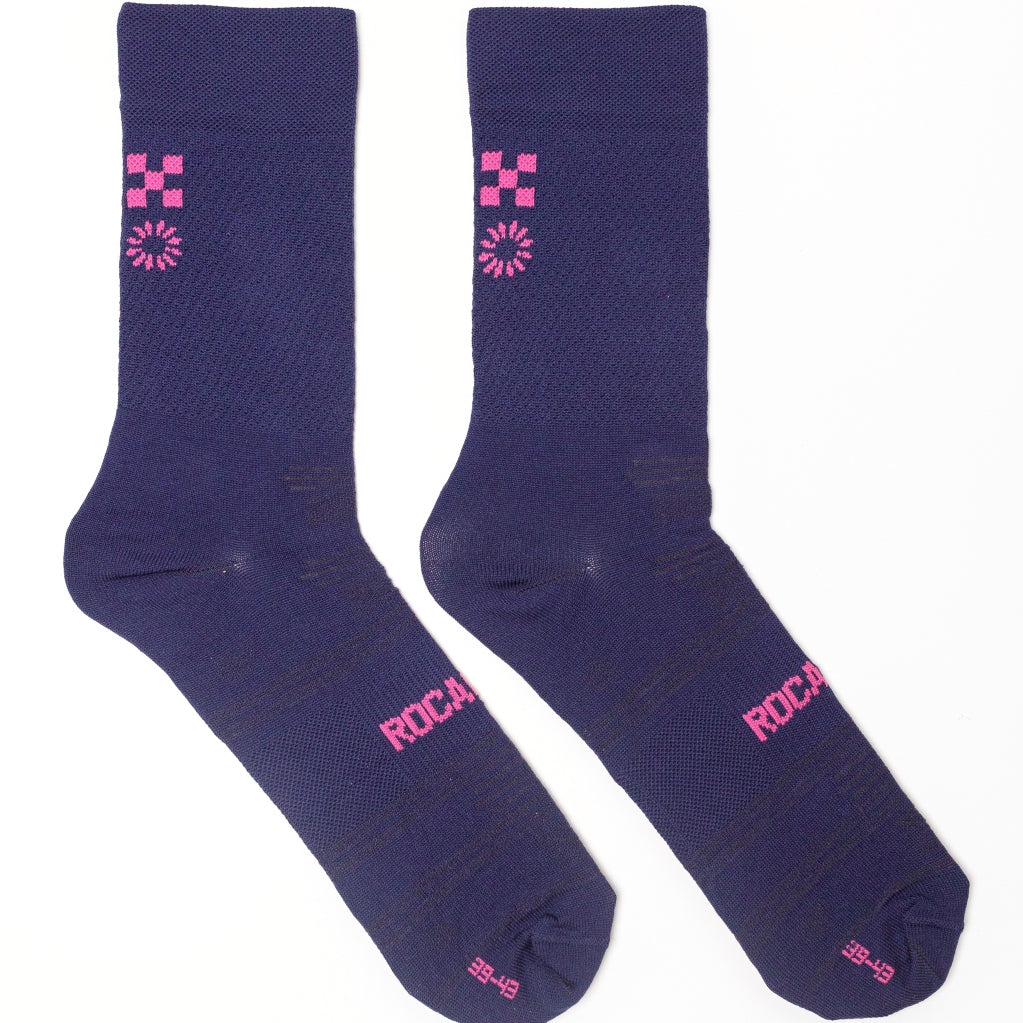 Race Socks Navy Pink