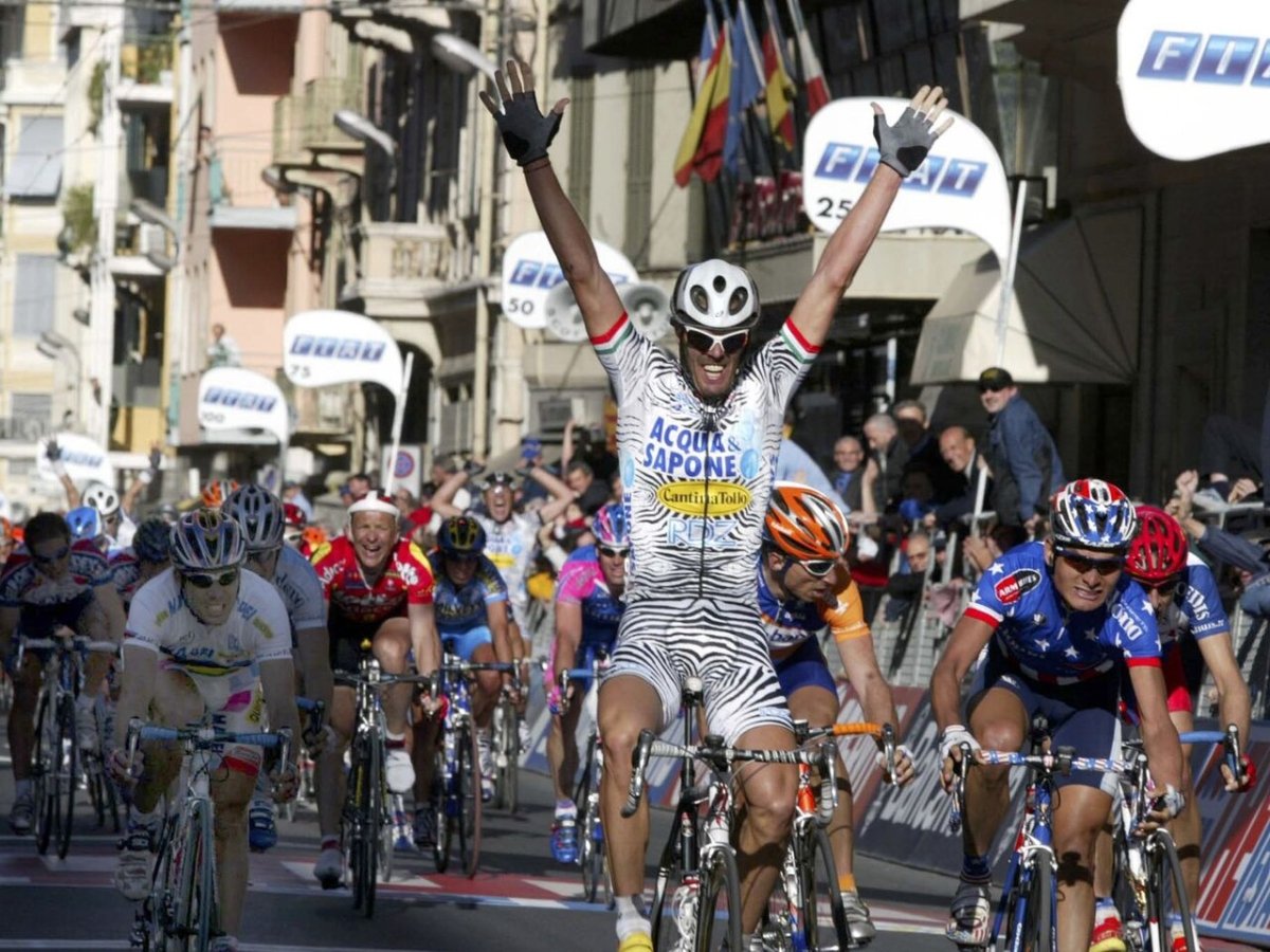 Acqua Sapone Cantina Tollo Zebra Long Sleeve Retro Cycling Jersey