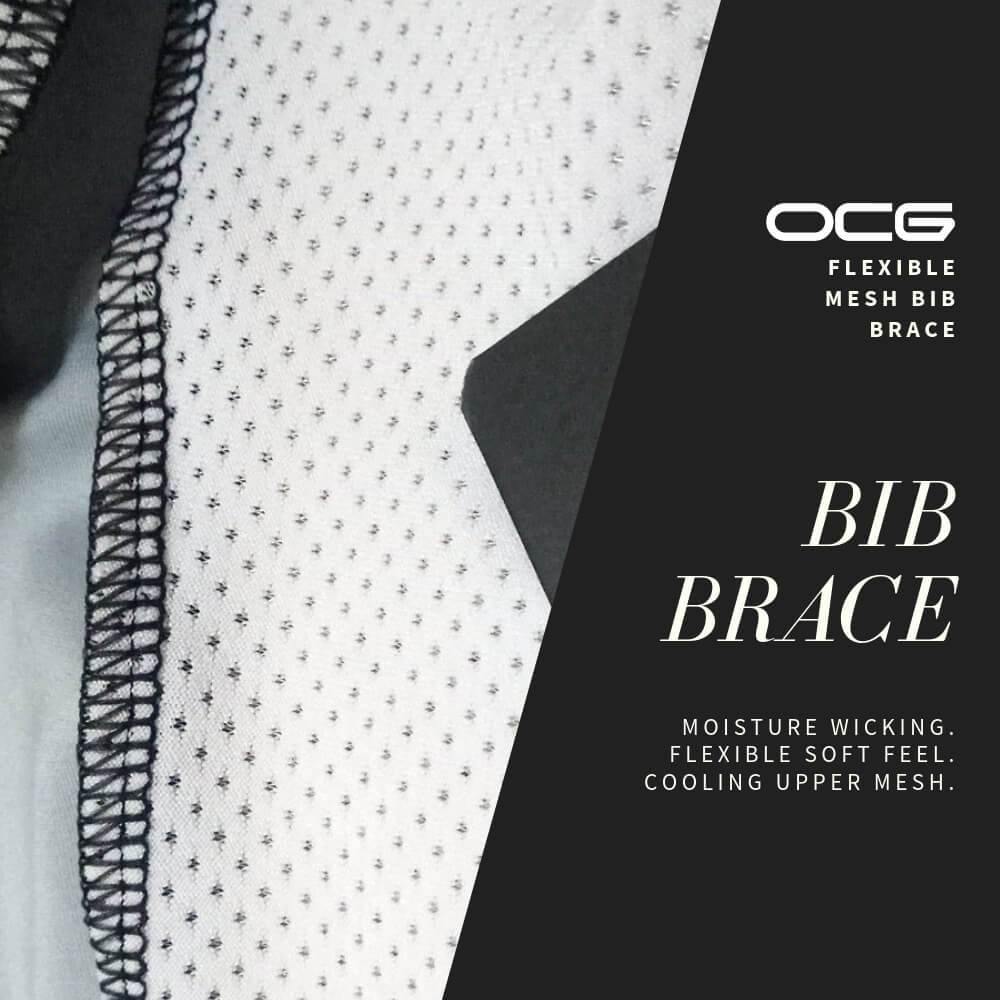 Men's Retro One Stripe Black Gel Padded Cycling Bib