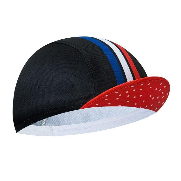 Black Red Quick-Dry Cycling Cap