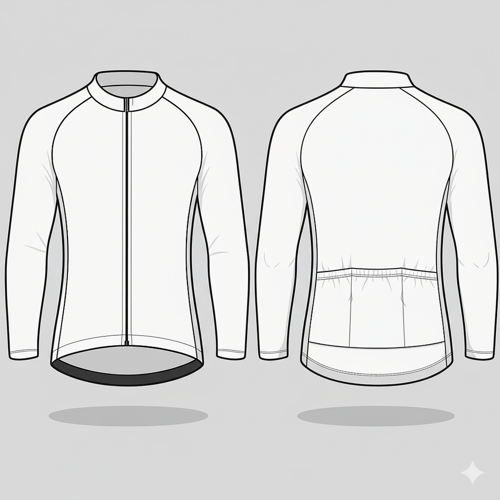 Create your own Custom Design Long Sleeve Cycling Jersey