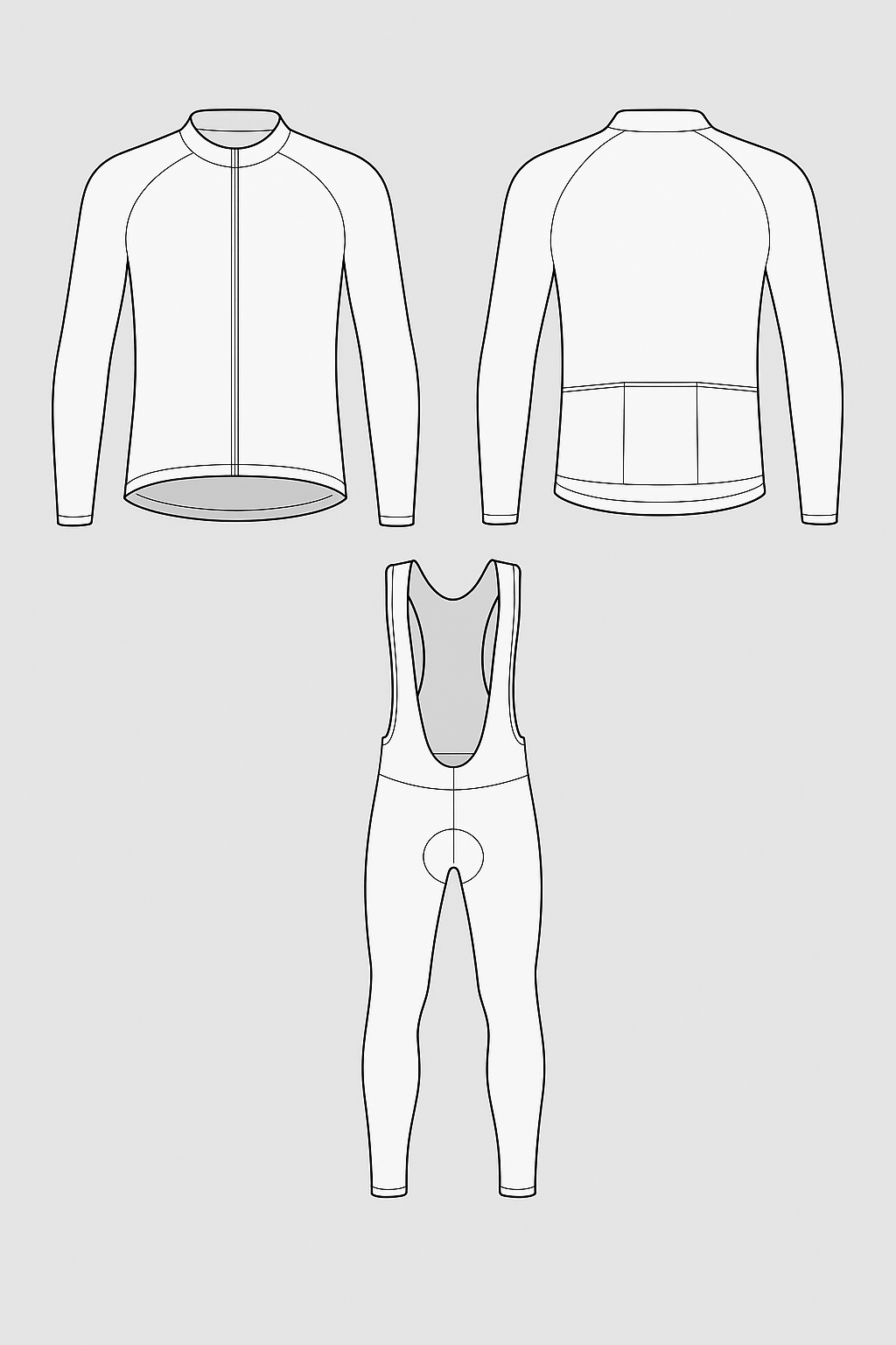 Create your own Custom Design Cycling Jersey & Shorts Long Set