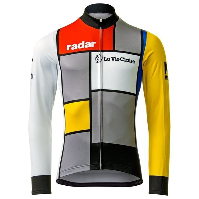 La Vie Claire Long Sleeve Retro Cycling Jersey