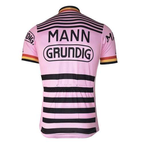 Mann Grundig Pink Retro Cycling Jersey