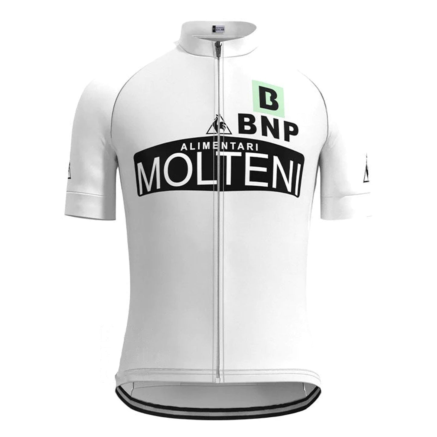 Molteni Alimentari White Retro Cycling Jersey