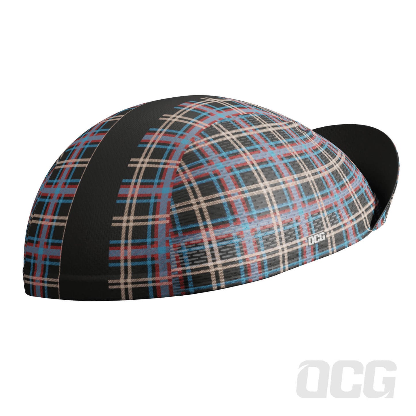 Unisex Plaid Checkered Quick Dry Cycling Cap