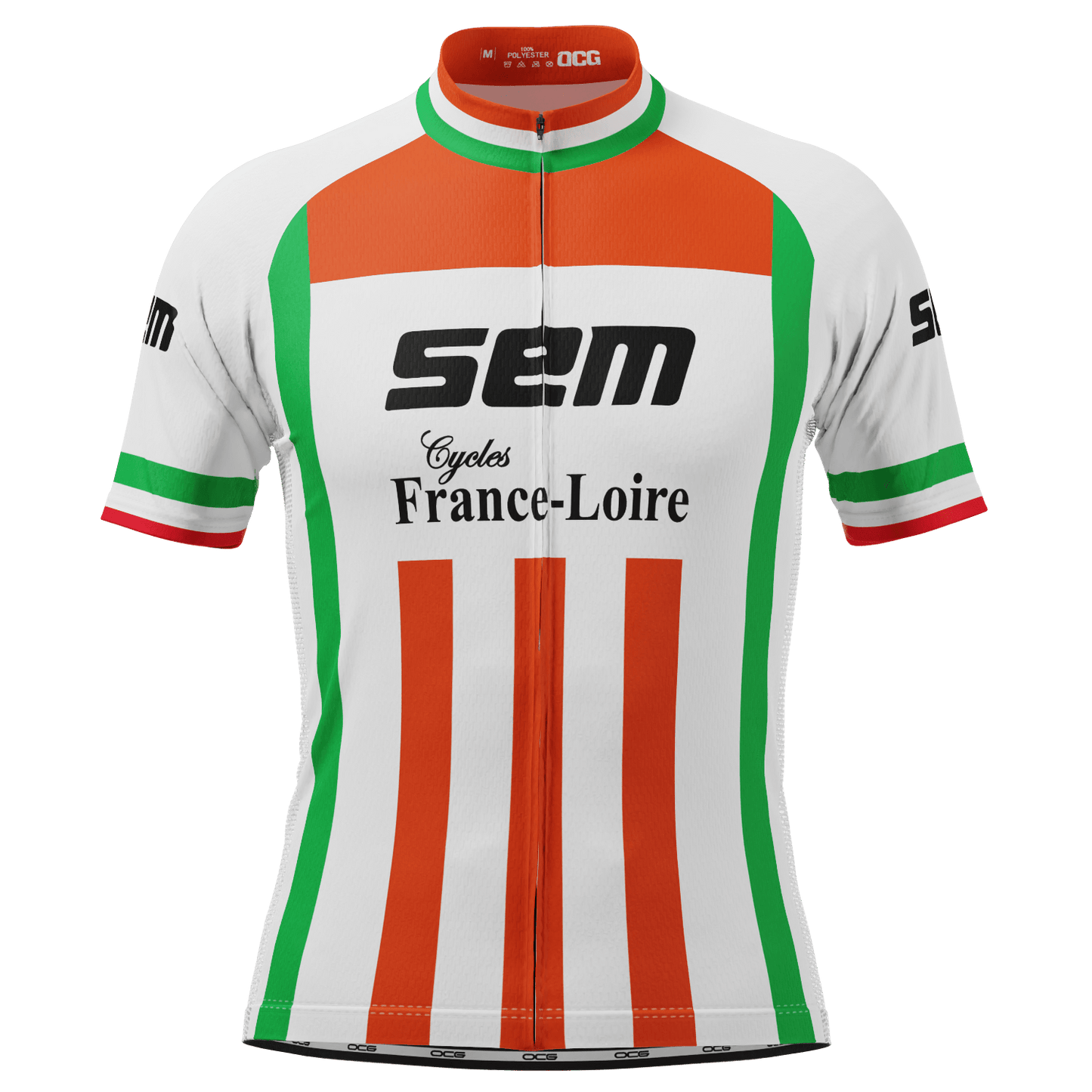 Men's Retro Sem Cycles France Loire Short Sleeve Cycling Jersey
