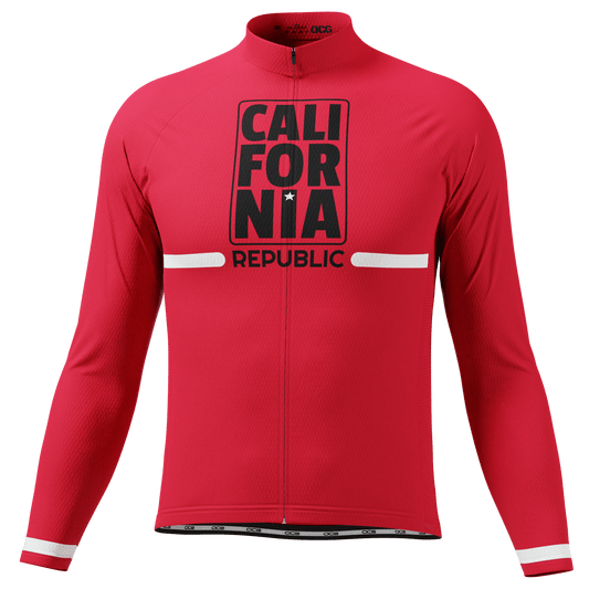 Men's California Republic Series 1 Long Sleeve Cycling Jersey
