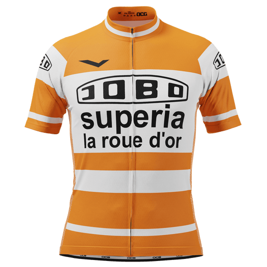 Men's Retro 1978 Jobo Superia  Short Sleeve Cycling Jersey