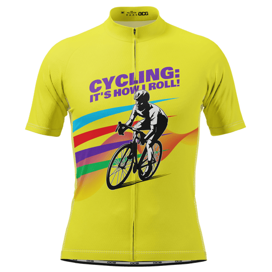 Men's Cycling: It's How I Roll! Short Sleeve Cycling Jersey