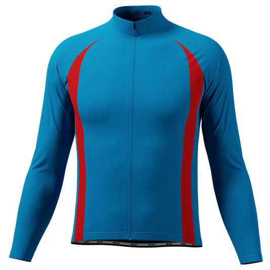Men's Velocity Core Stripe Long Sleeve Cycling Jersey