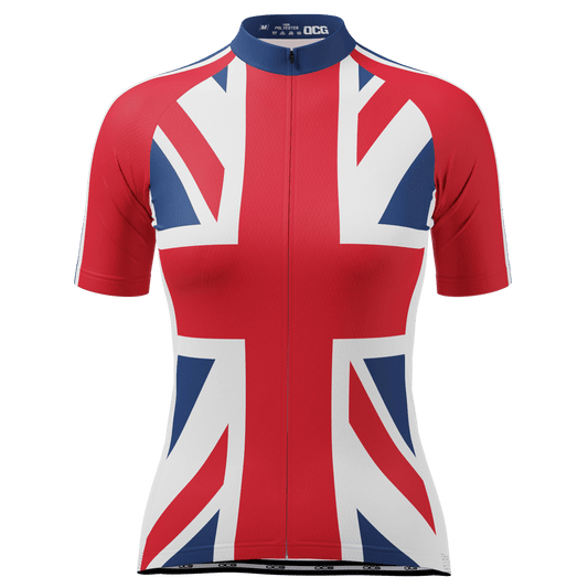 Women's Union Jack UK Short Sleeve Cycling Jersey