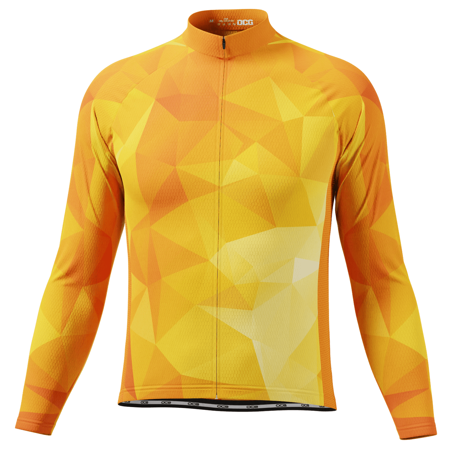 Men's High Viz Polygon Long Sleeve Cycling Jersey