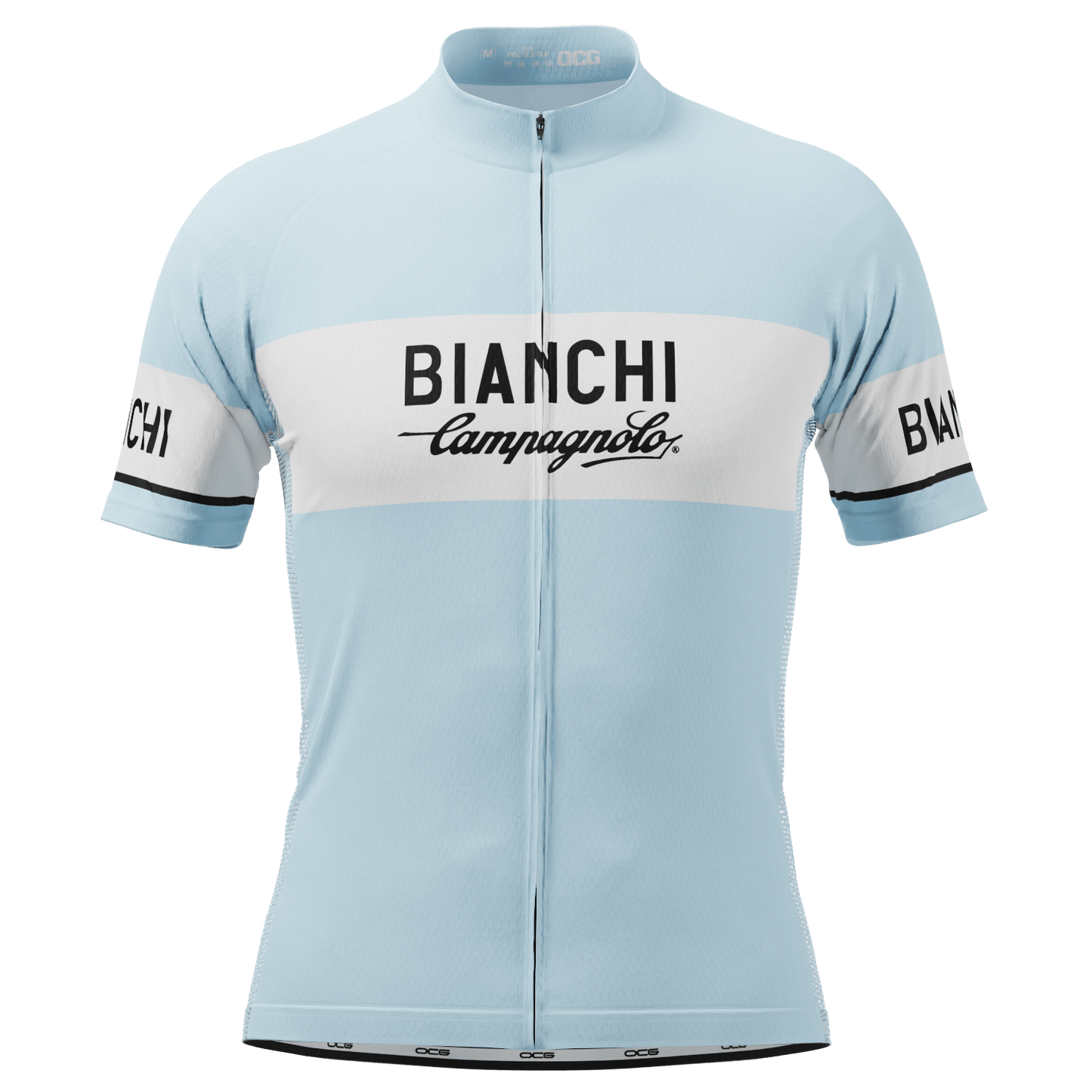 Men's Retro Bianchi Short Sleeve Cycling Jersey