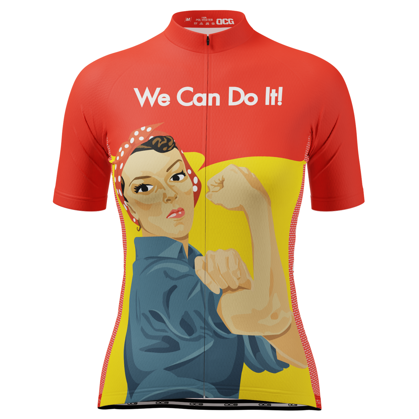 Women's Rosie Riveter Short Sleeve Cycling Jersey