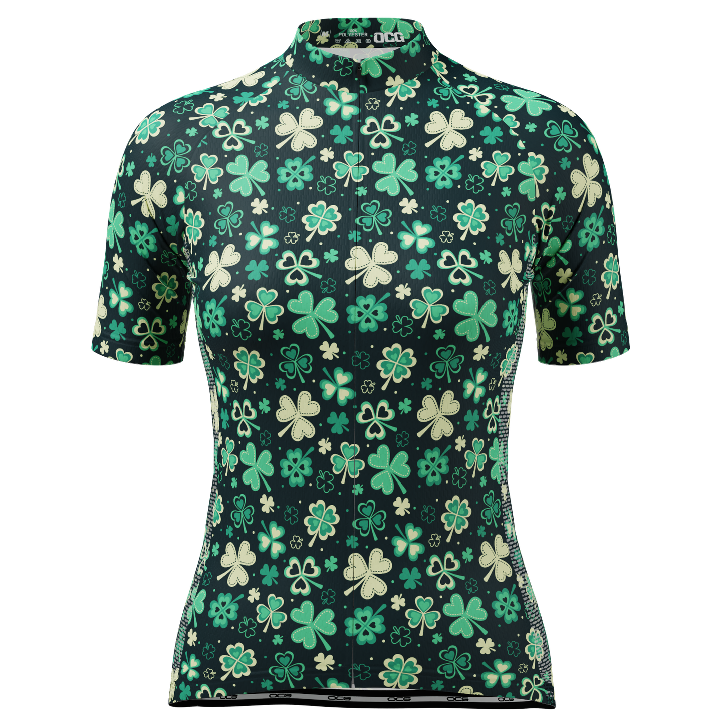 Women's Shamrocks & Clovers Short Sleeve Cycling Jersey