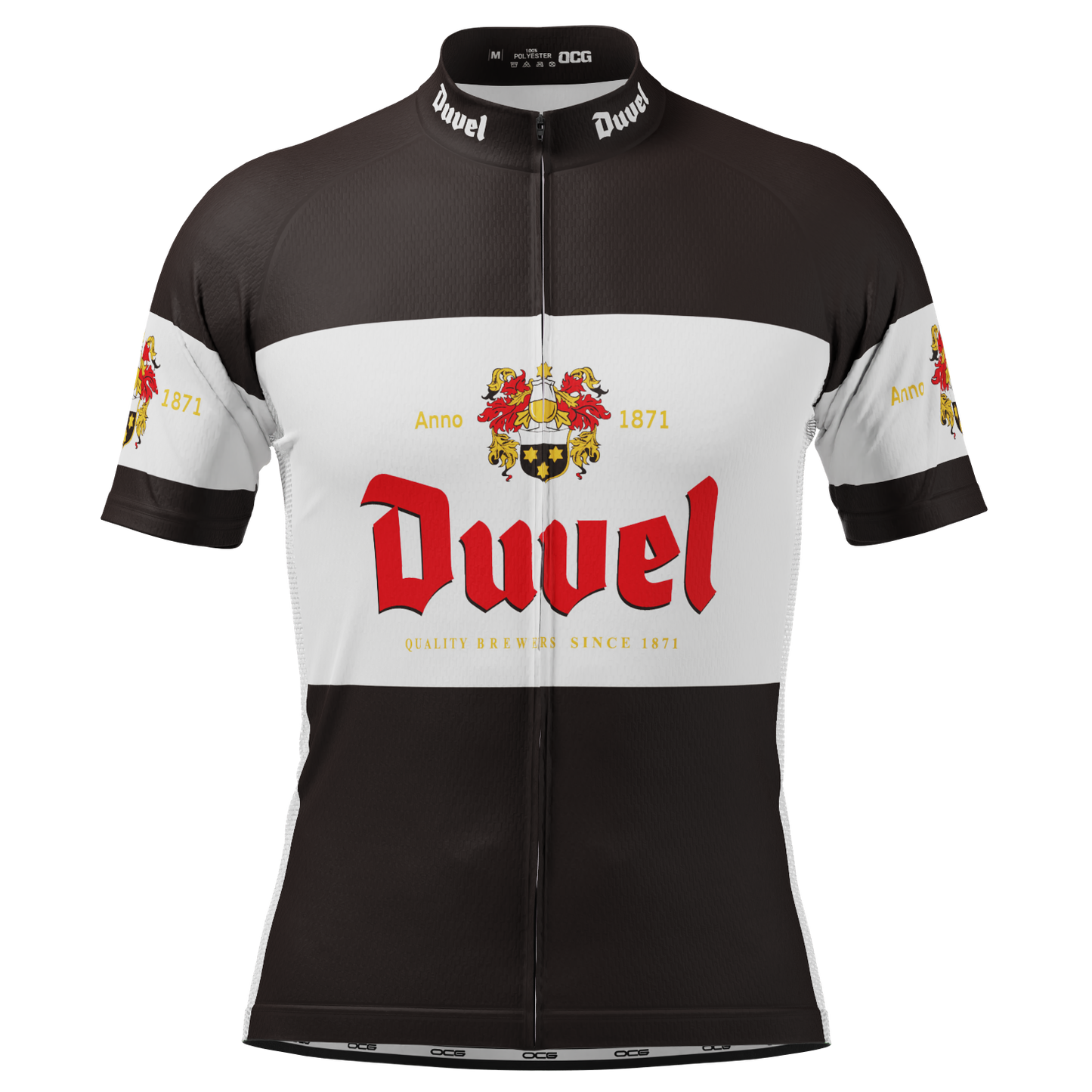 Men's Duvel Black Retro Short Sleeve Cycling Jersey