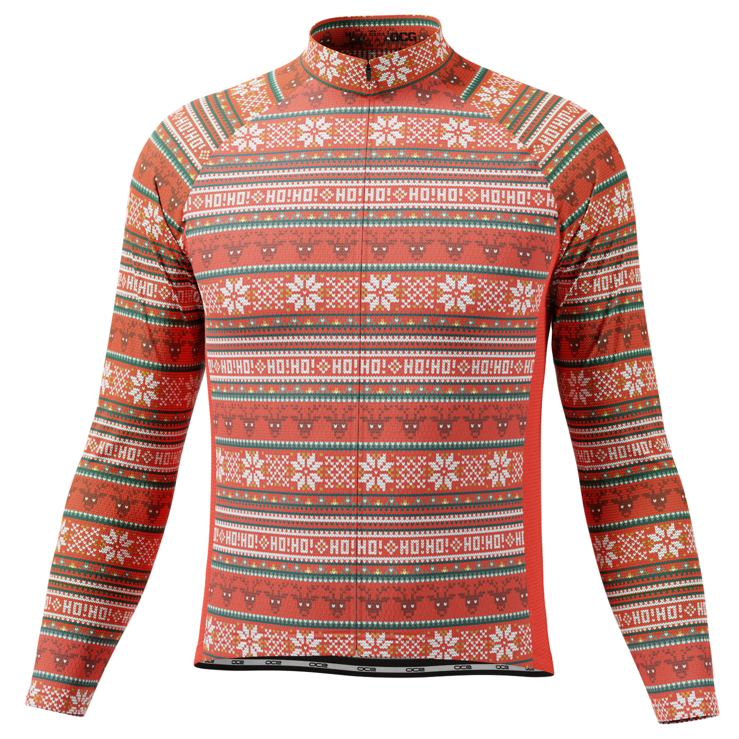 Men's Navidad Long Sleeve Cycling Jersey