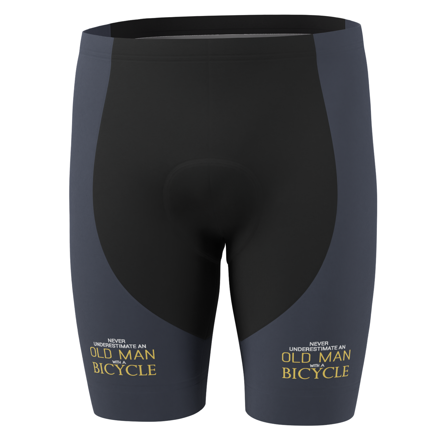Men's Never Underestimate an Old Man Gel Padded Cycling Shorts