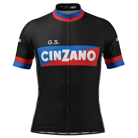 Men's Vintage Cinzano Short Sleeve Cycling Jersey