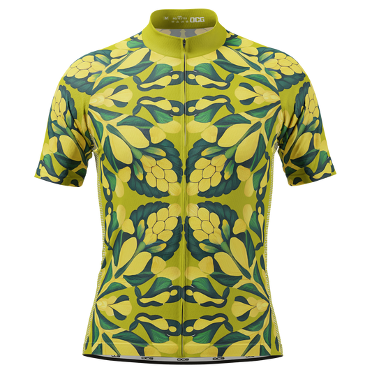 Men's The Golden Wattle Short Sleeve Cycling Jersey