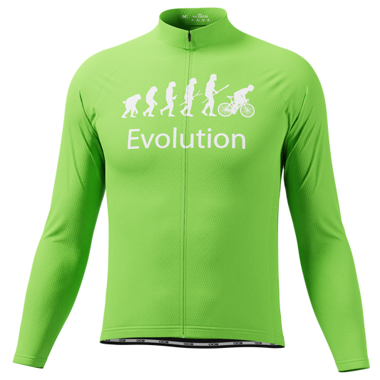 Men's Evolution of Man Long Sleeve Cycling Jersey