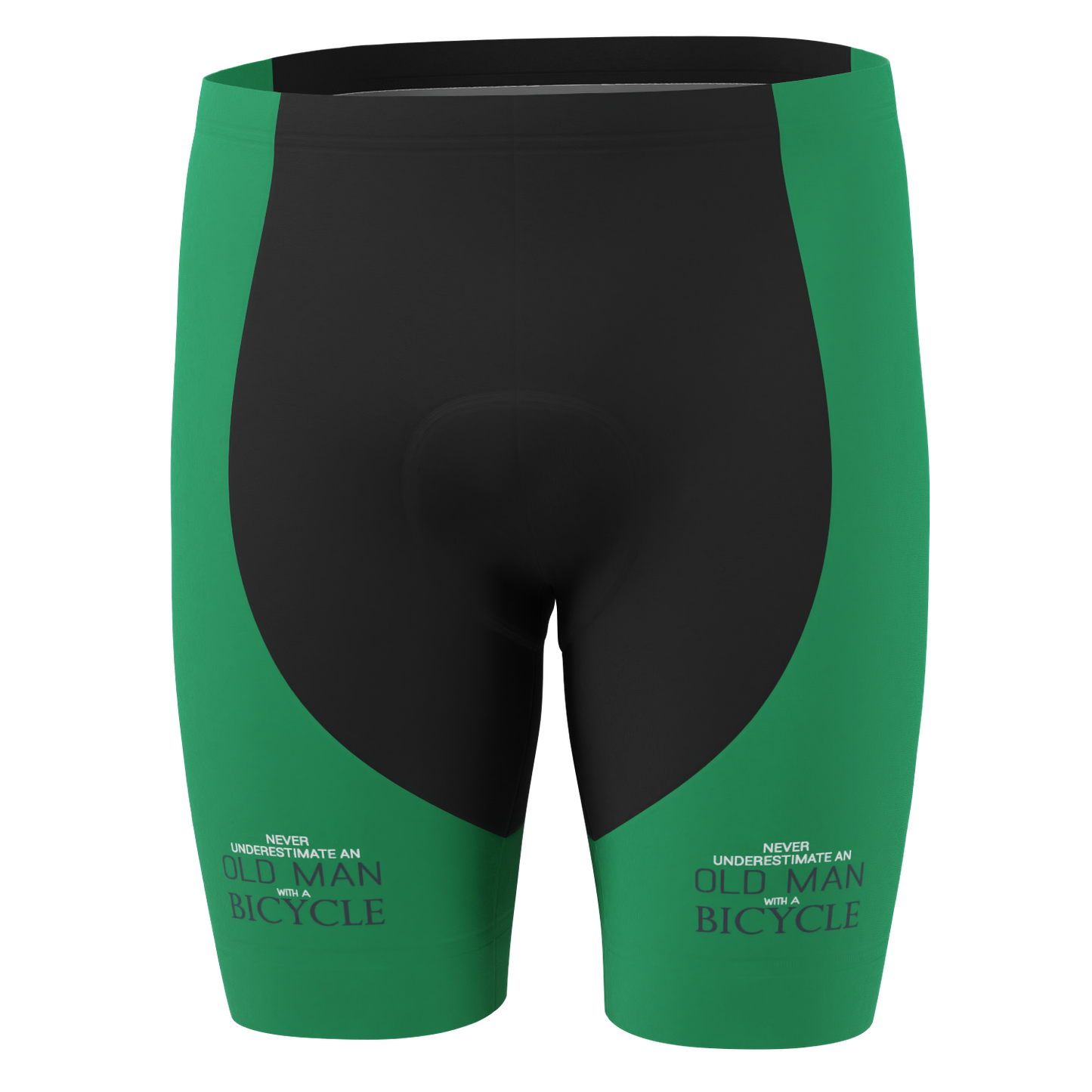 Men's Never Underestimate an Old Man Gel Padded Cycling Shorts