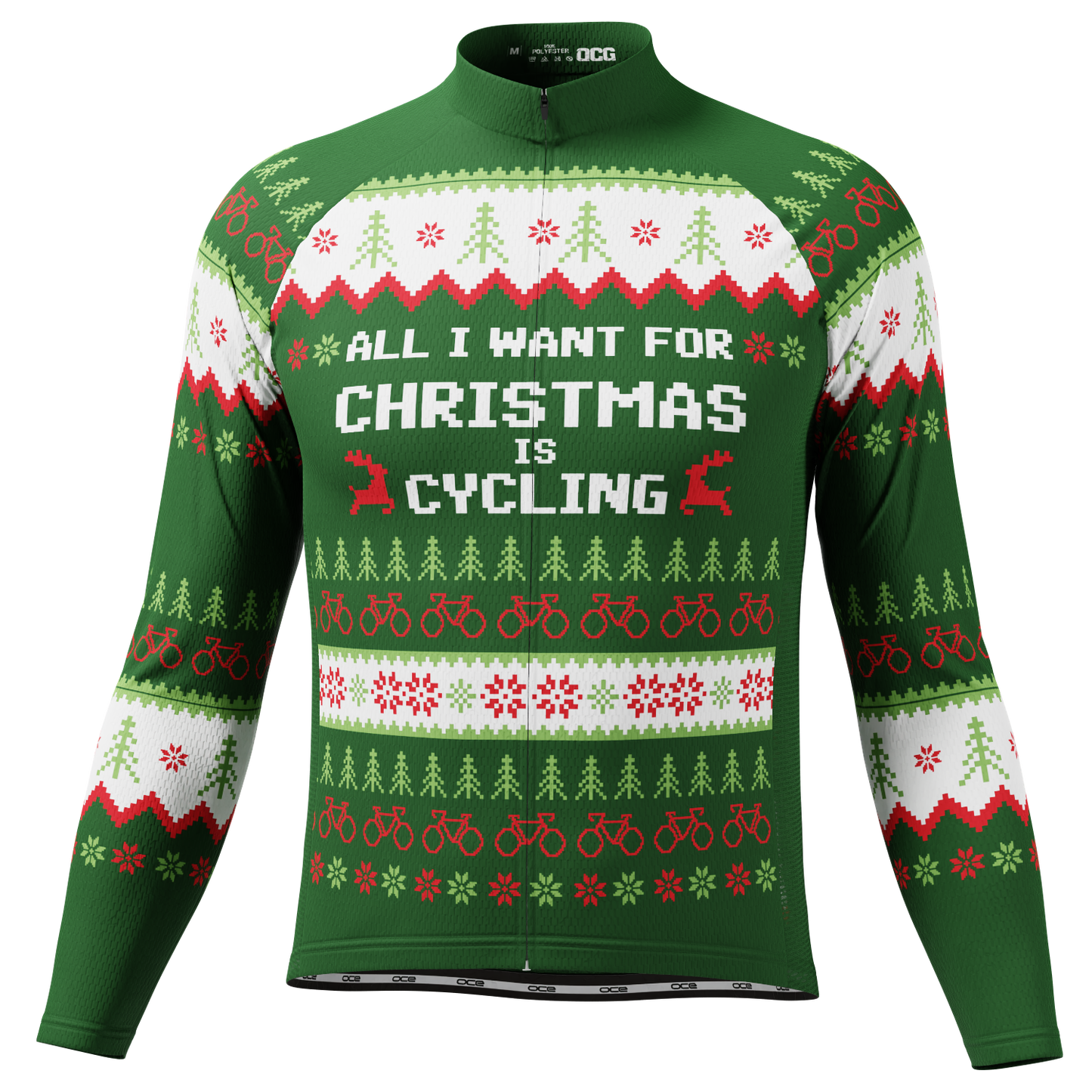 Men's All I Want For Christmas Long Sleeve Cycling Jersey