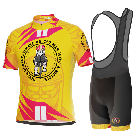 Men's Never Underestimate an Old Man 2 Piece Cycling Kit