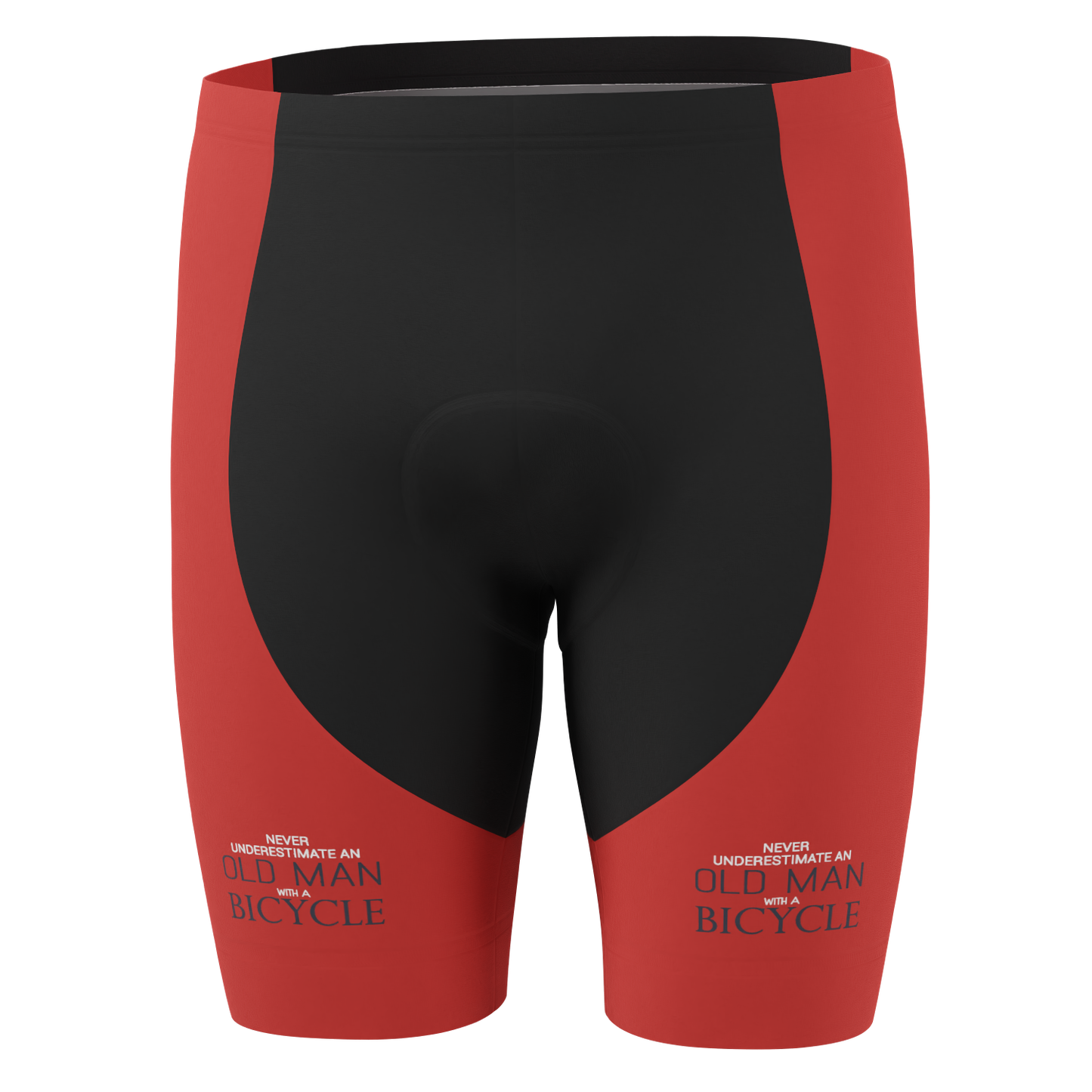 Men's Never Underestimate an Old Man Gel Padded Cycling Shorts
