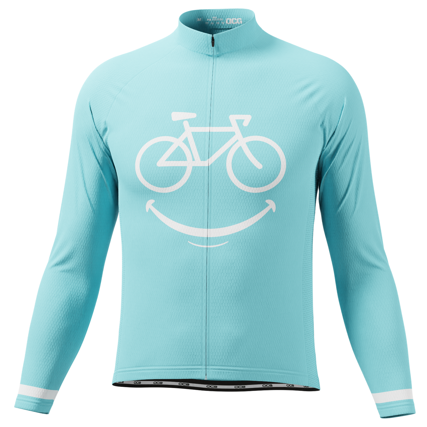 Men's Smiling Bike Long Sleeve Cycling Jersey