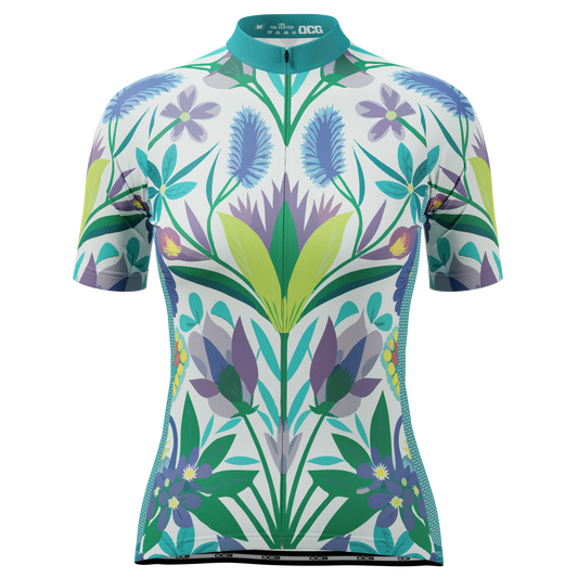 Women's Flowers From Down Under Short Sleeve Cycling Jersey