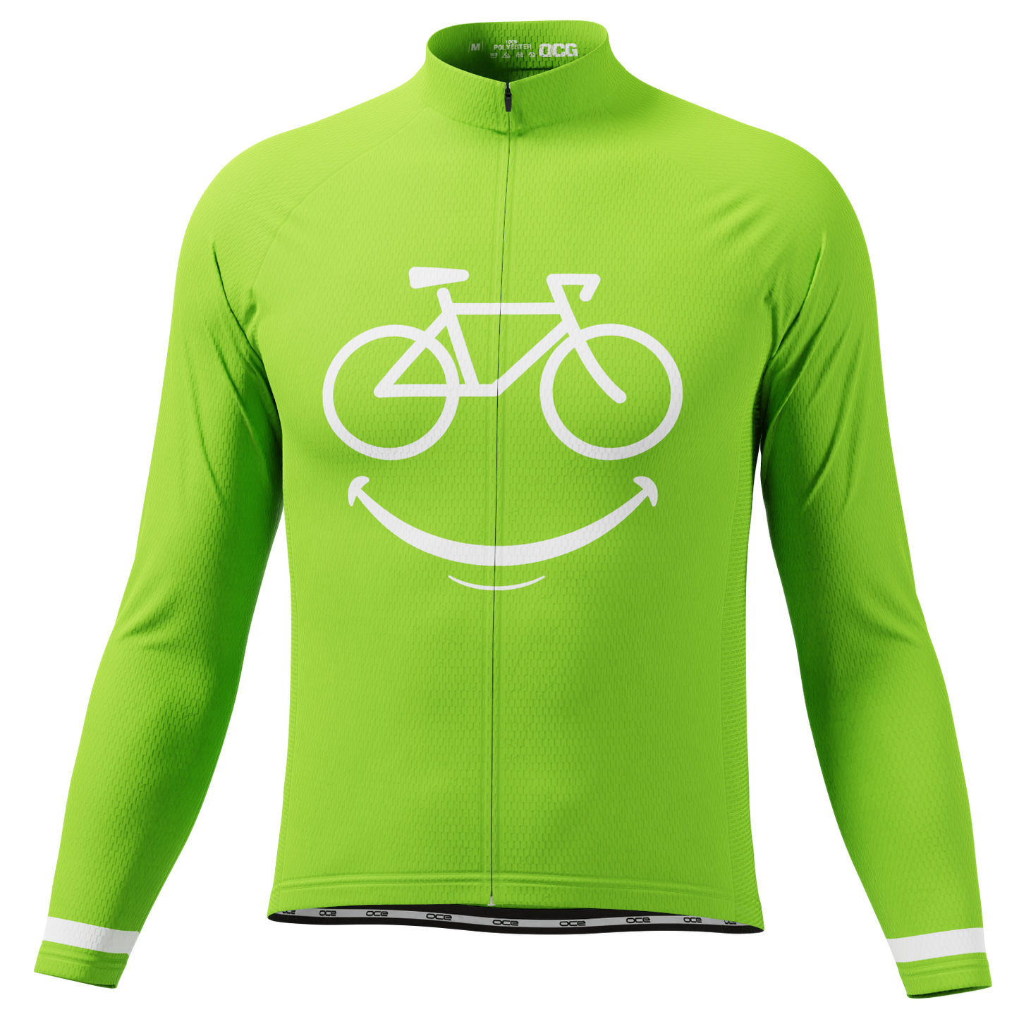 Men's Smiling Bike Long Sleeve Cycling Jersey
