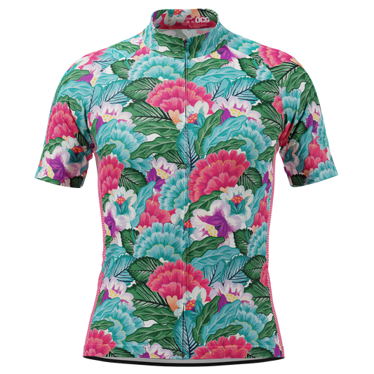 Men's Camelias Short Sleeve Cycling Jersey