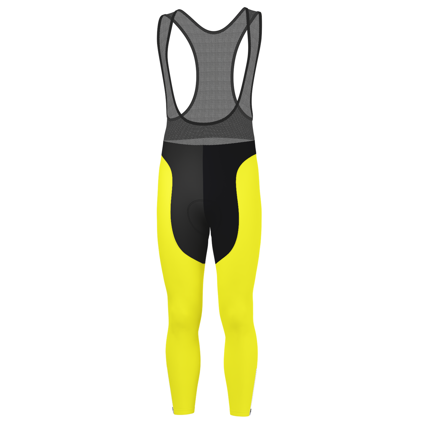 Men's Basic Colors Neon Gel Padded Cycling Bib-Tights