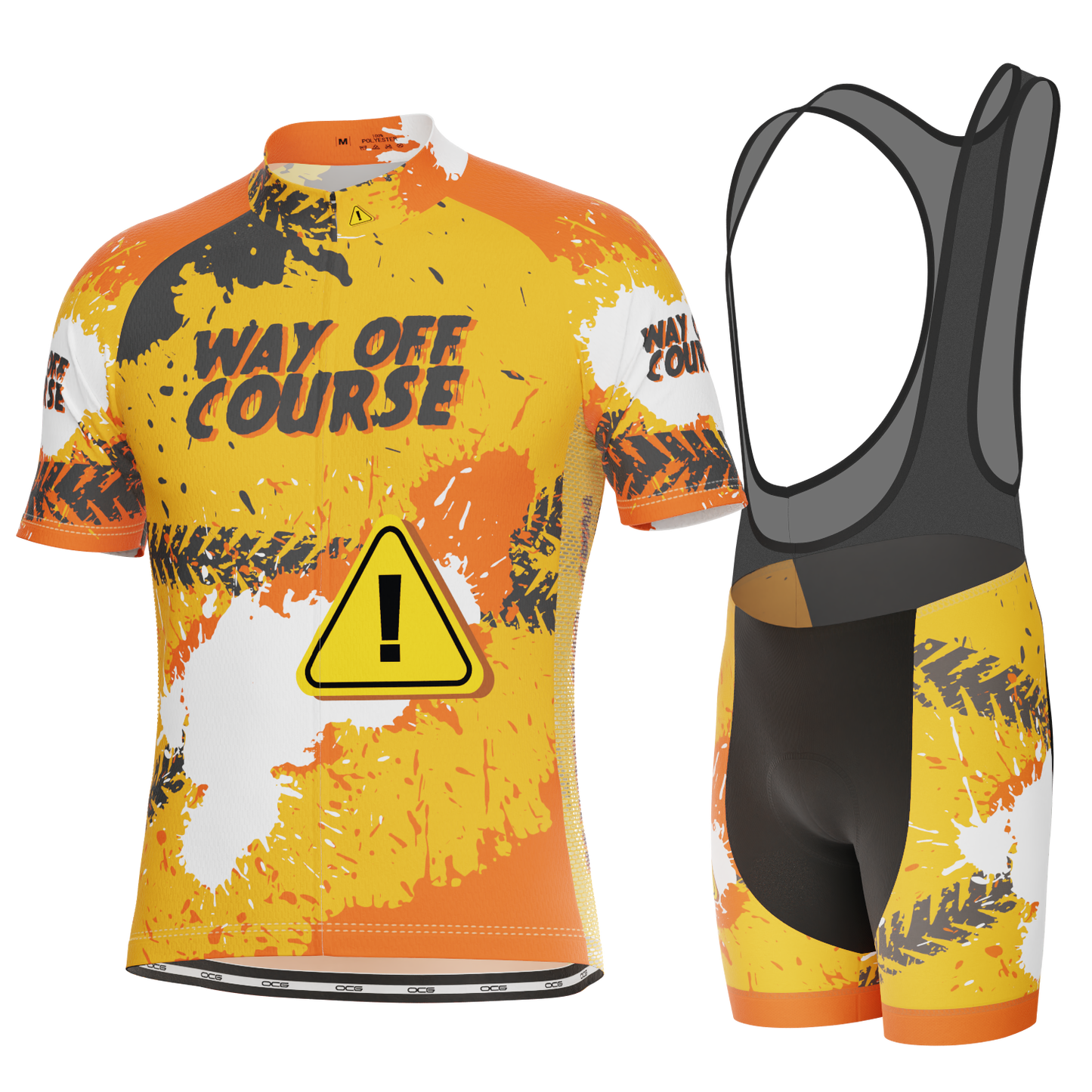 Men's Way Off Course Short Sleeve 2 Piece Cycling Kit