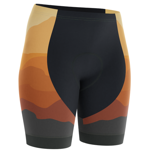 Women's Ride Free Sunset Gel Padded Cycling Shorts
