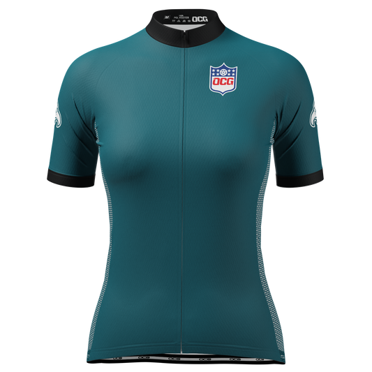 Women's Philadelphia Football Short Sleeve Cycling Jersey