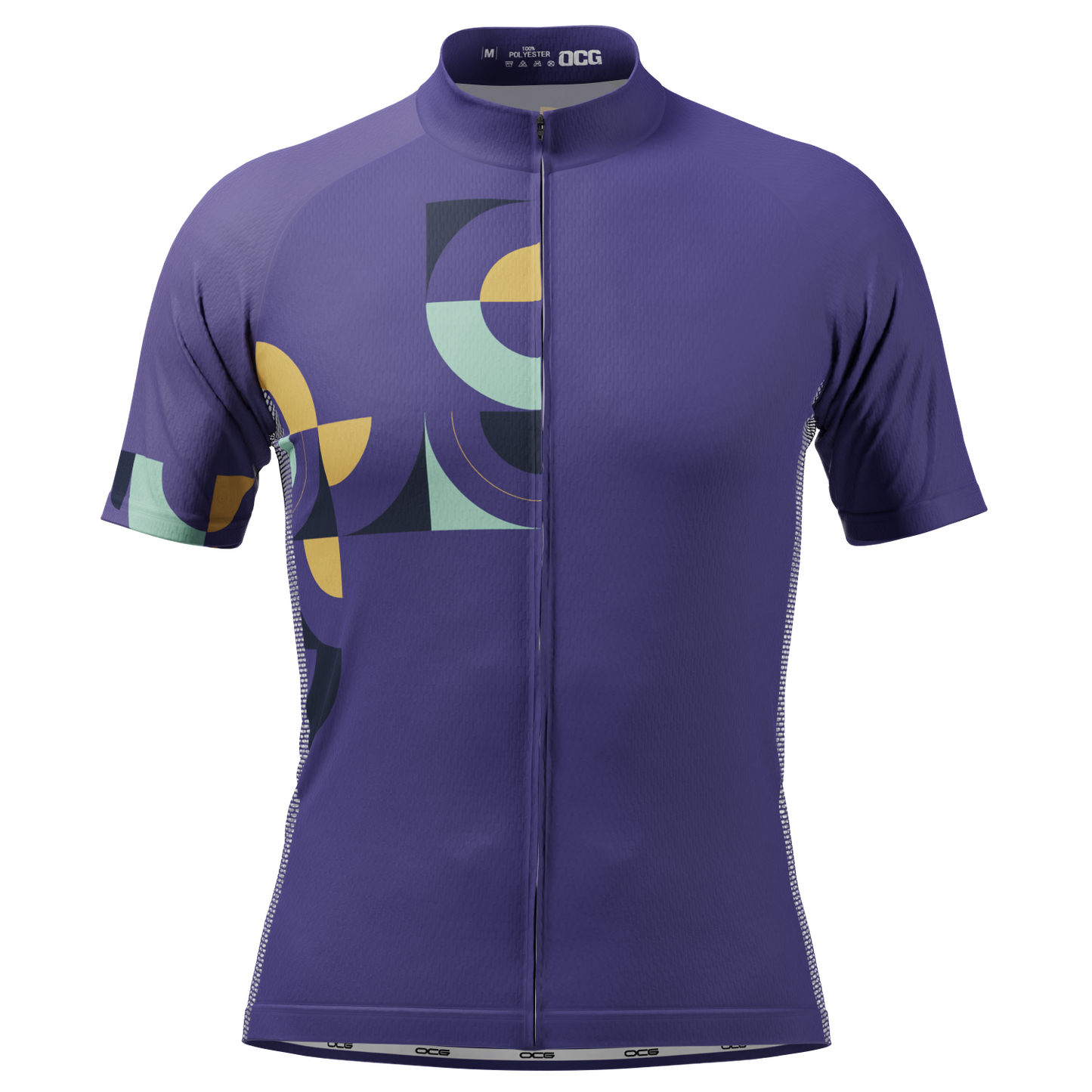 Men's Mosaic Blocks Short Sleeve Cycling Jersey