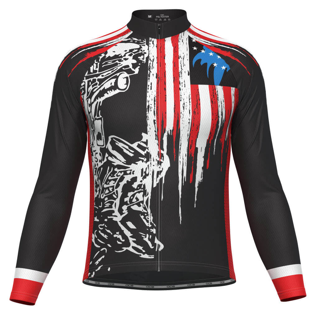Men's Honor the Fallen Long Sleeve Cycling Jersey