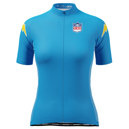 Women's Charger Football Short Sleeve Cycling Jersey