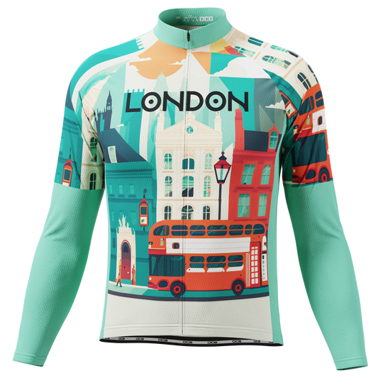 Men's Around The World - London Long Sleeve Cycling Jersey