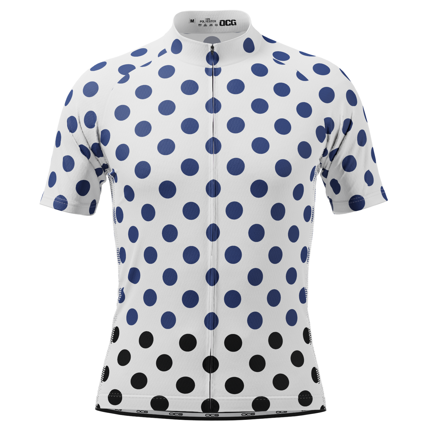 Men's Polka Dots Short Sleeve Cycling Jersey