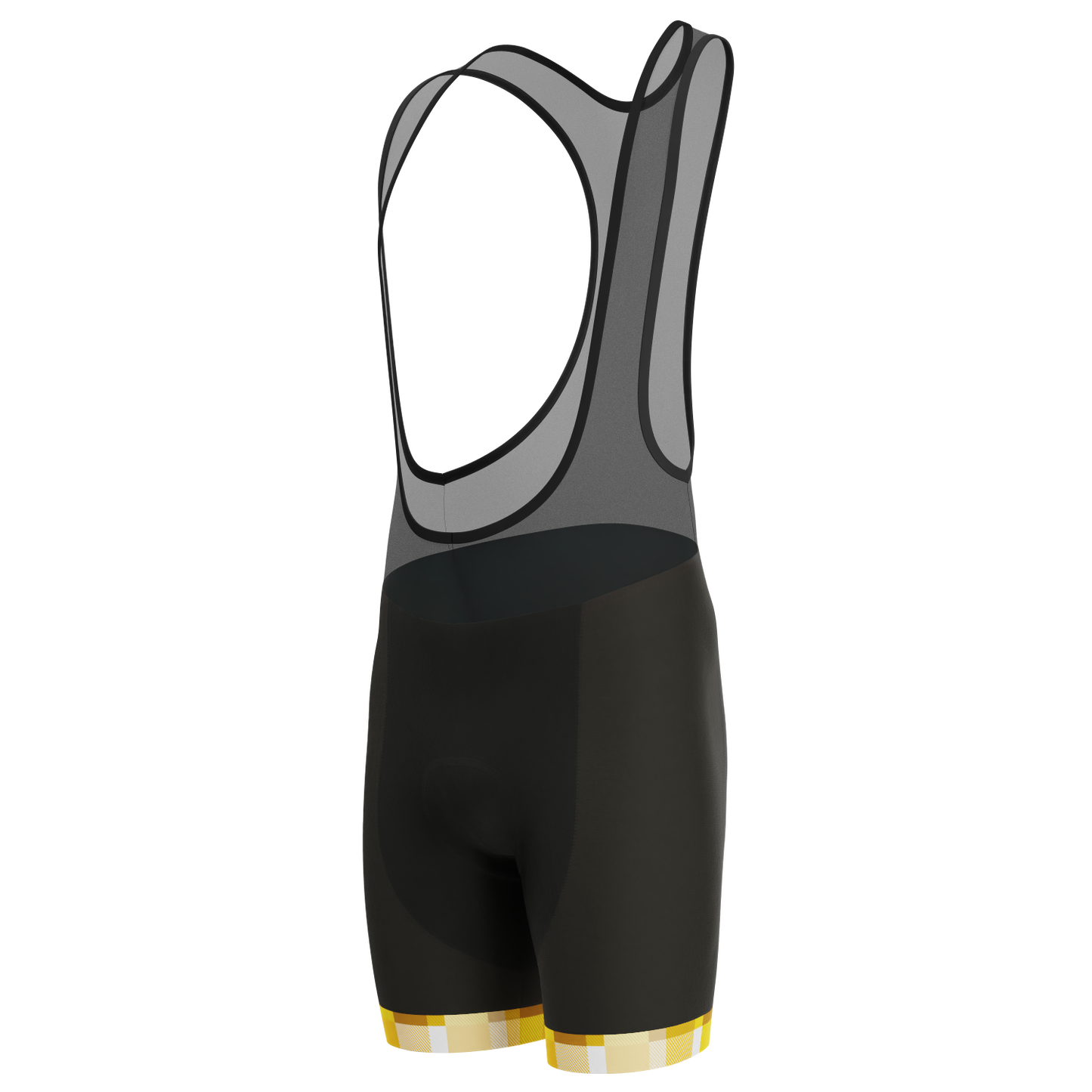 Men's Classic Tartan Gel Padded Cycling Bib