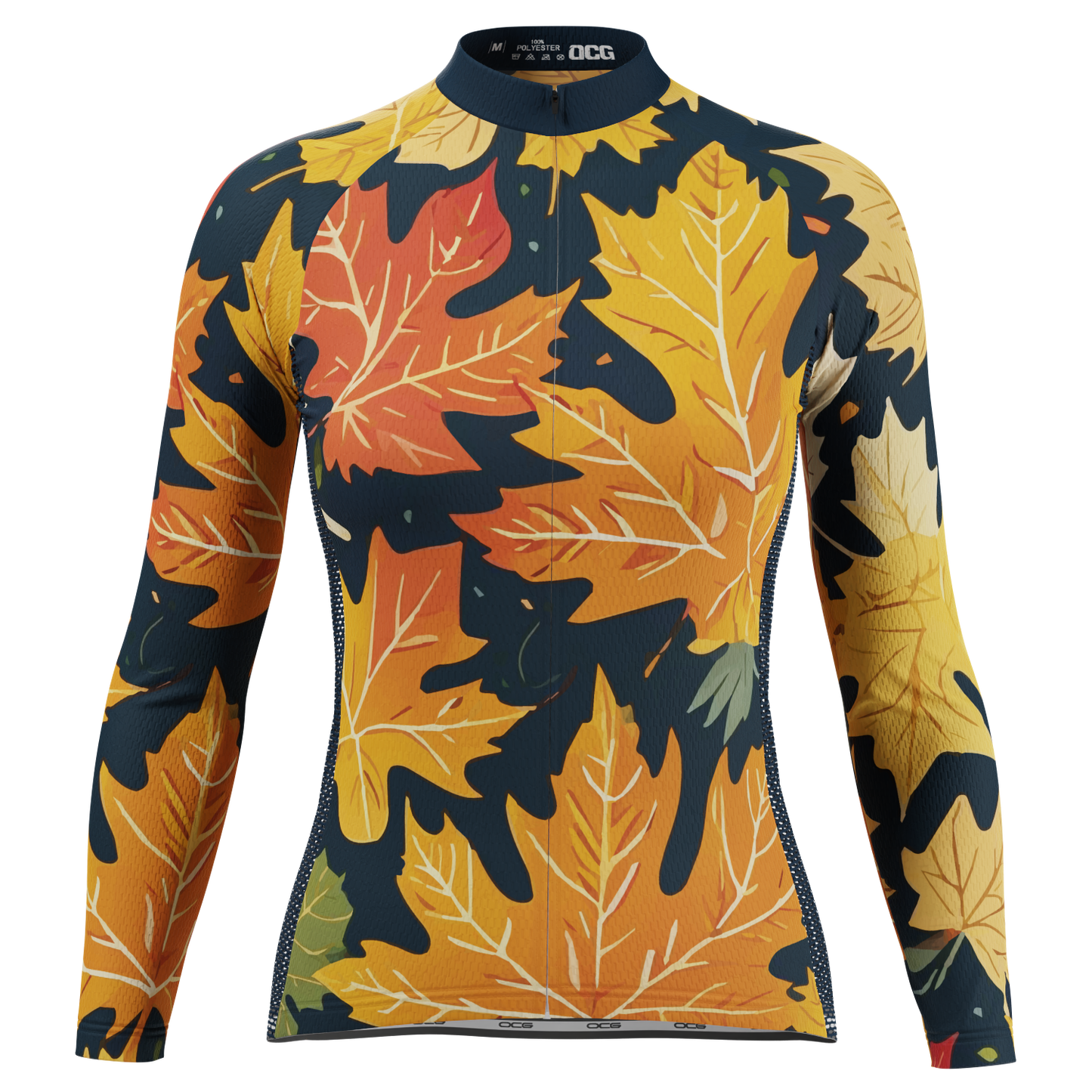 Women's Leaves in the Fall Long Sleeve Cycling Jersey