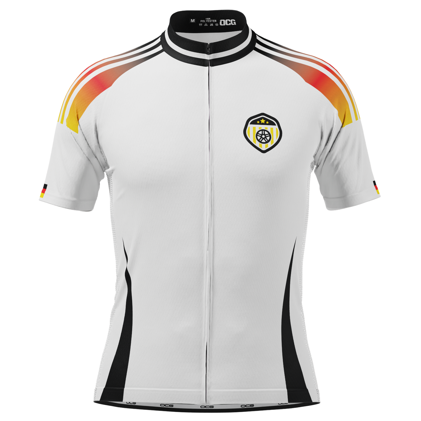 Men's Germany Soccer Short Sleeve Cycling Jersey