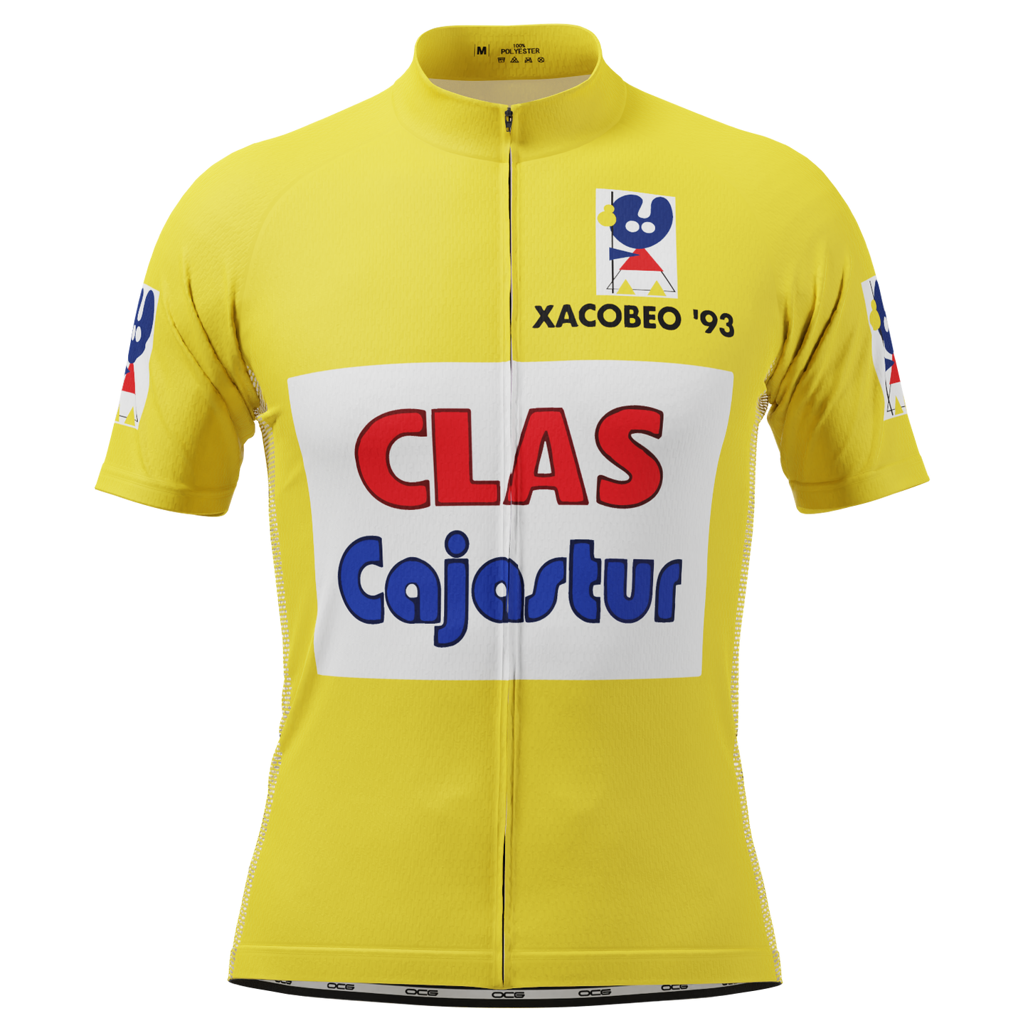 Men's Retro 1992 Clas-Cajastur Short Sleeve Cycling Jersey